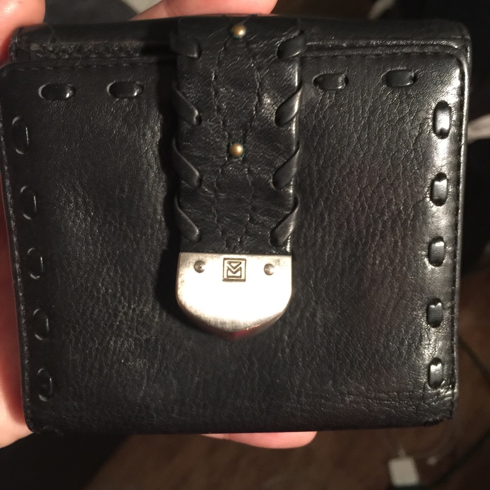 Michael Kors Black genuine leather pocket wallet